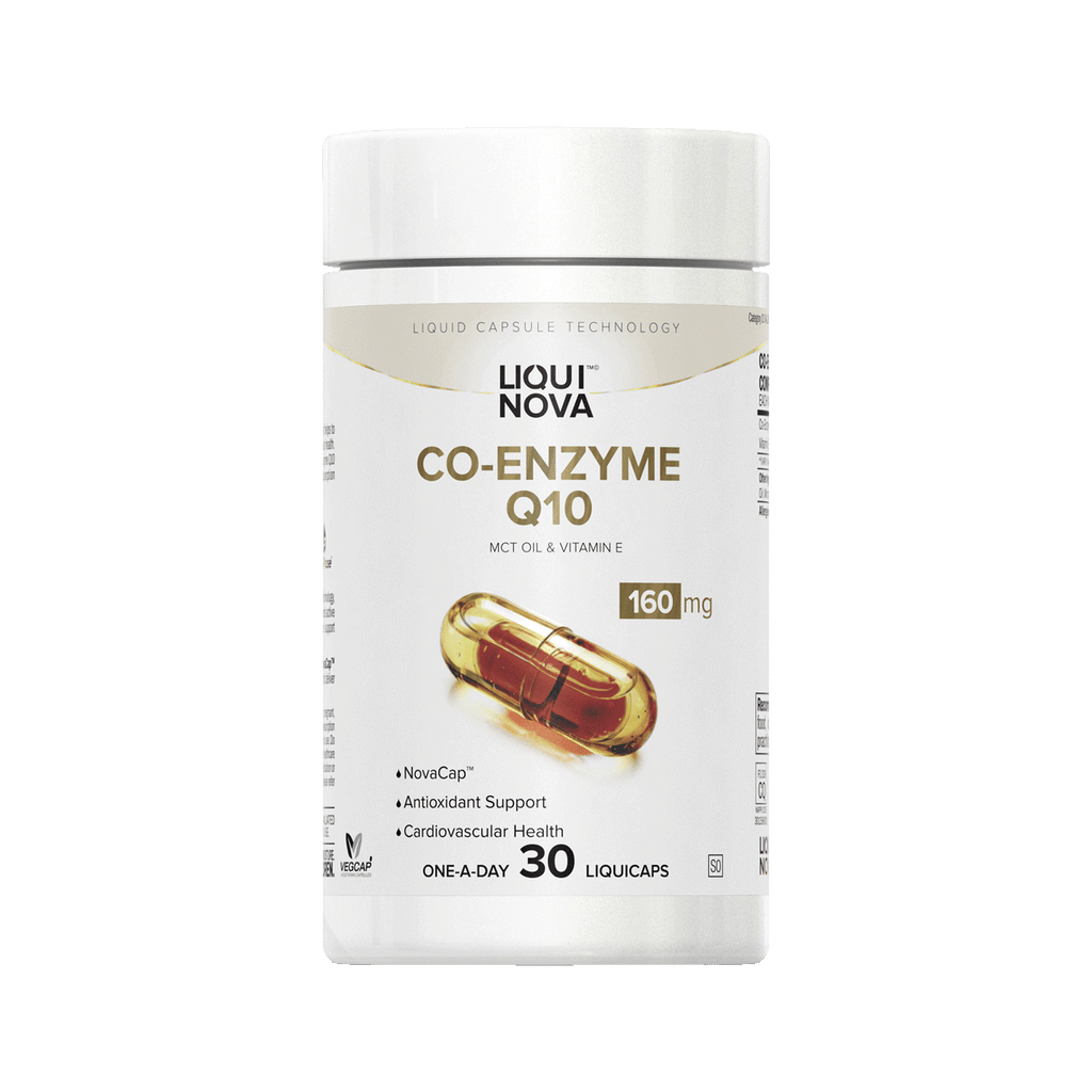 LiquiNova Co-Enzyme Q10 canister, 30 one-a-day liquid capsules