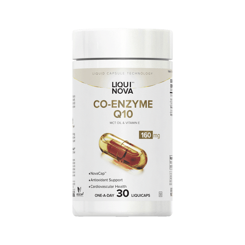 LiquiNova Co-Enzyme Q10 canister, 30 one-a-day liquid capsules