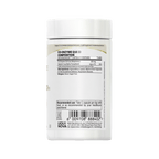 Co-Enzyme Q10 canister back label with composition per capsule and recommended use