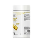 Omega-3 Fish Oil canister left label panel