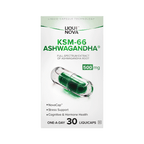 KSM-66® Ashwagandha box back with composition and recommended use