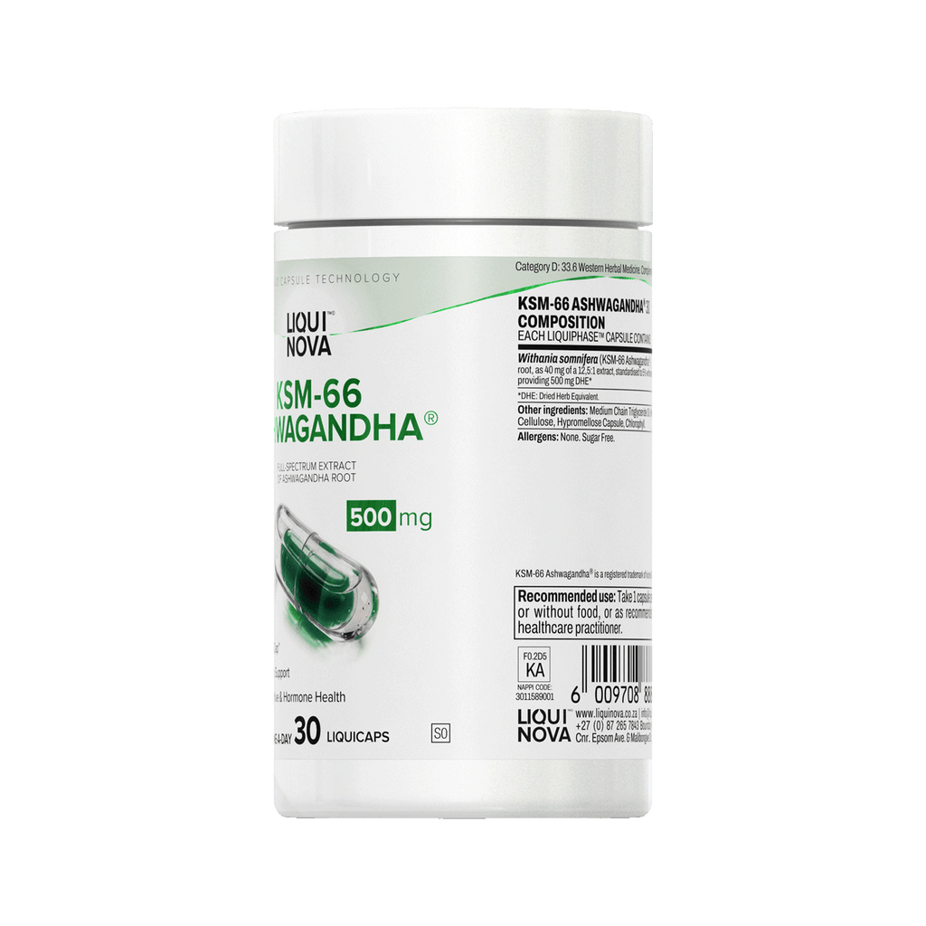 KSM-66® Ashwagandha canister left label panel
