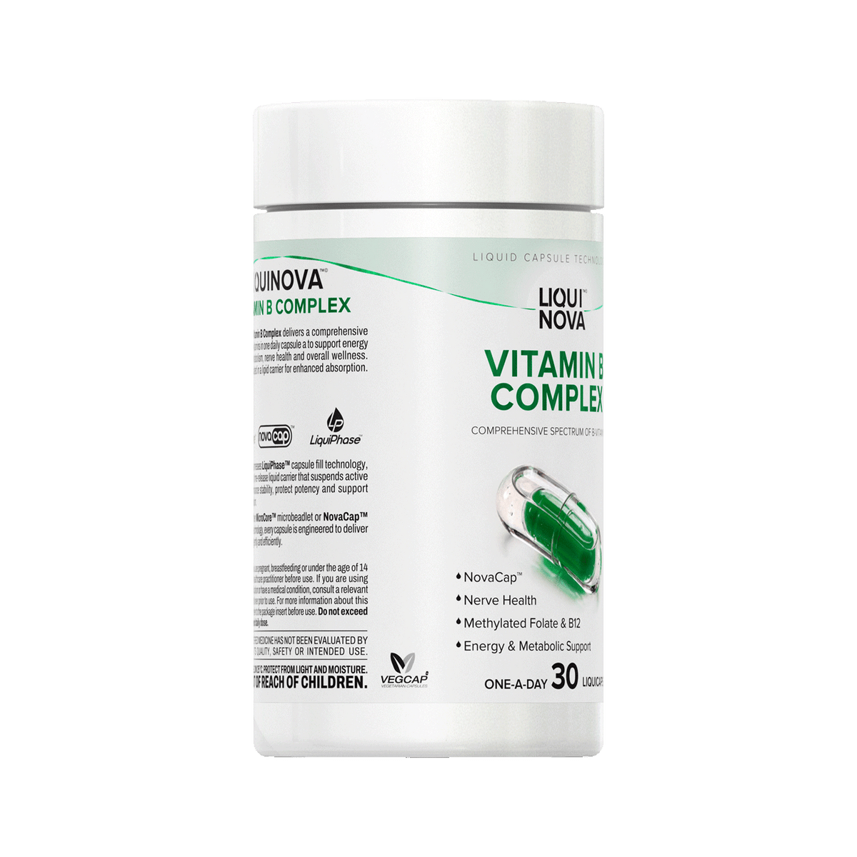 Vitamin B-Complex canister right label panel