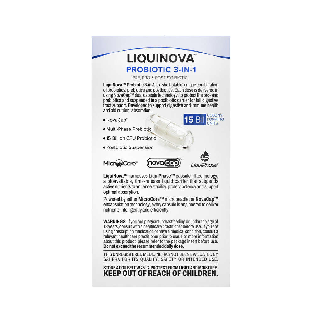 Probiotic 3-in-1 box left side panel