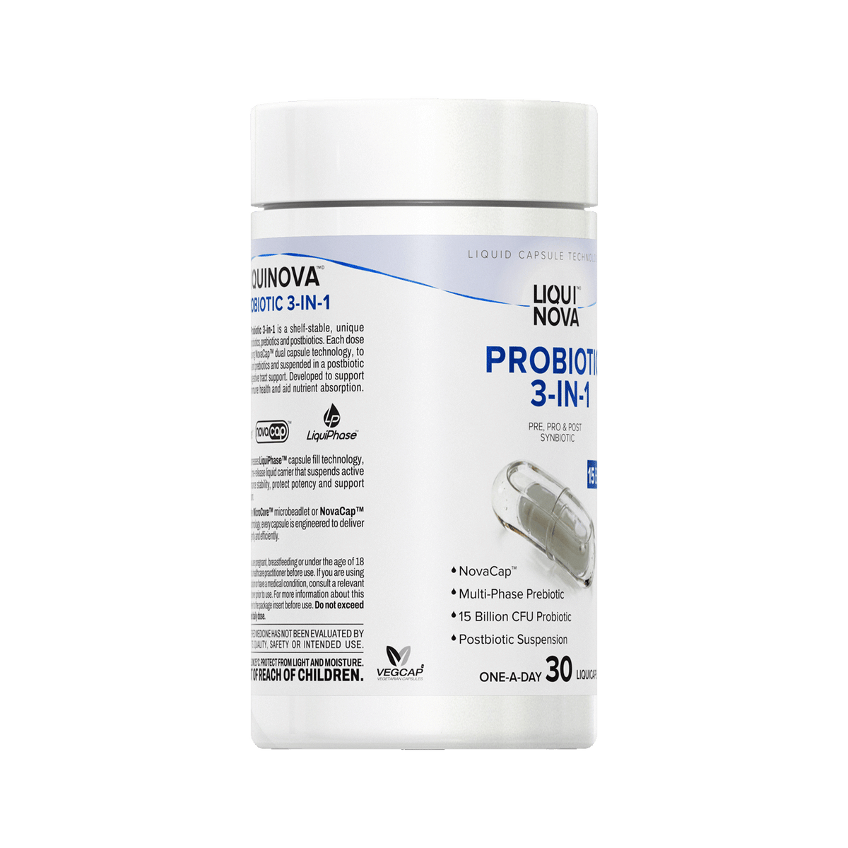 Probiotic 3-in-1 canister right label panel