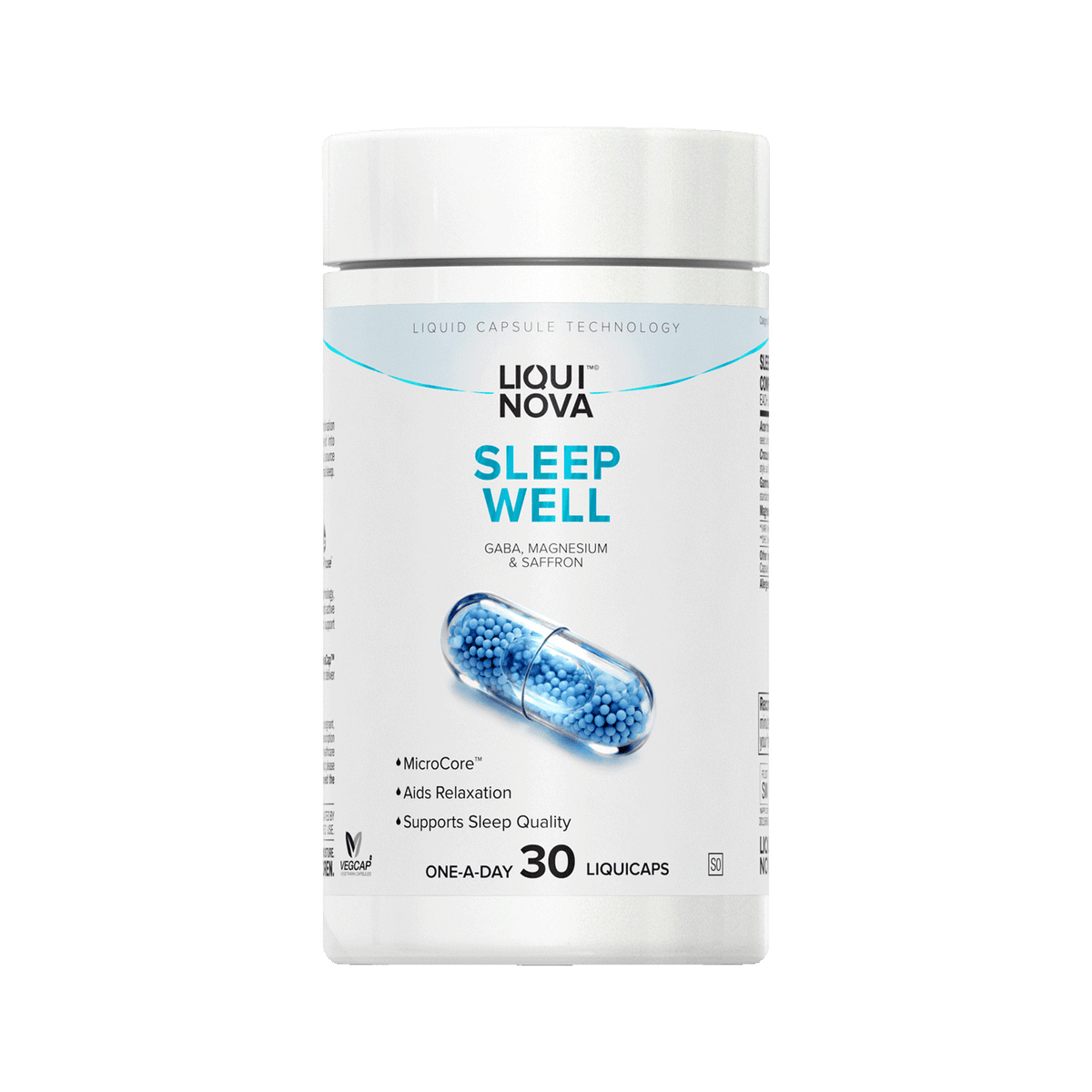 LiquiNova Sleep Well canister, 30 one-a-day liquid capsules