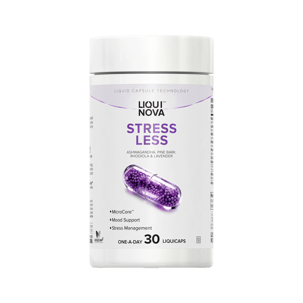 LiquiNova Stress Less canister, 30 one-a-day liquid capsules