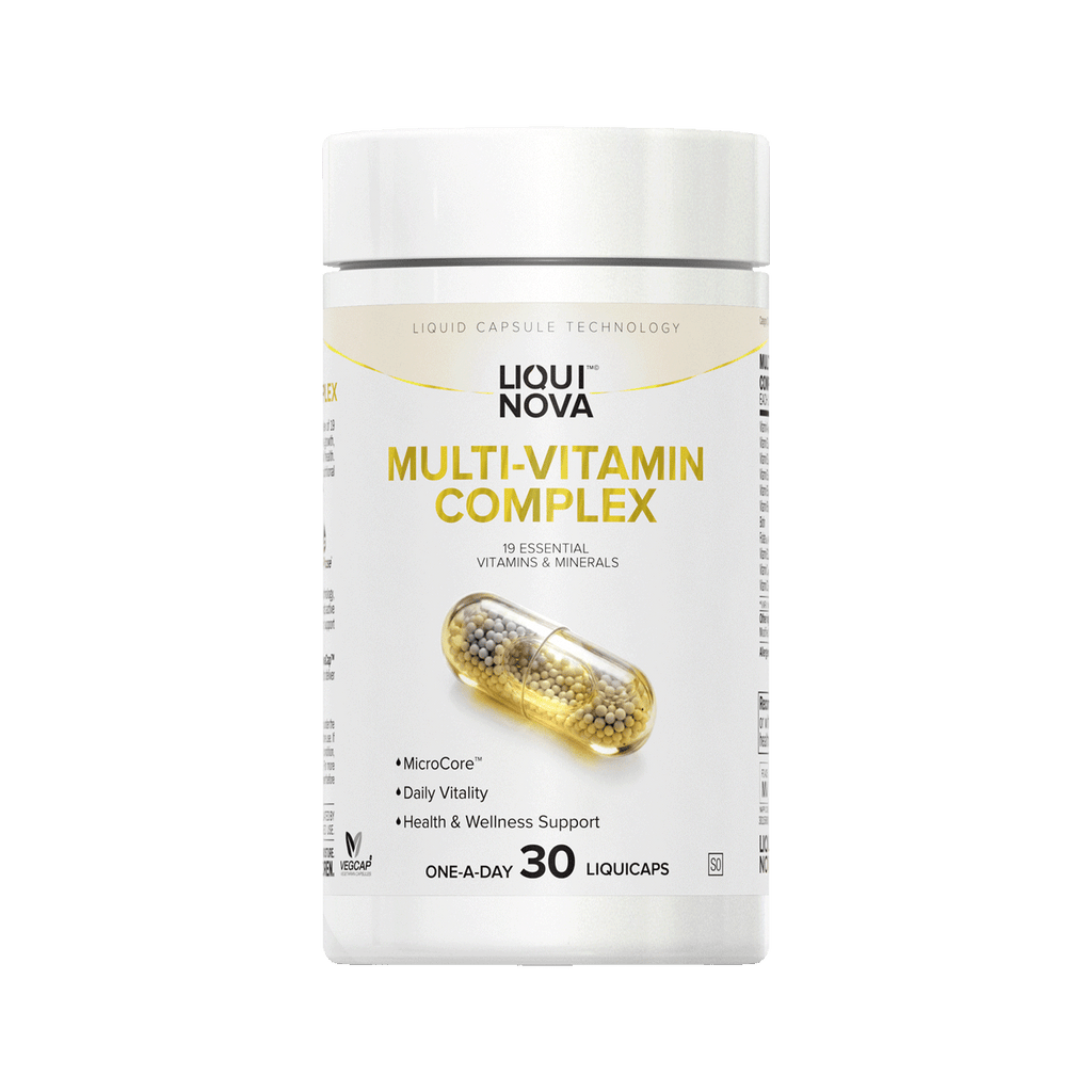 LiquiNova Multi-Vitamin Complex canister, 30 one-a-day liquid capsules