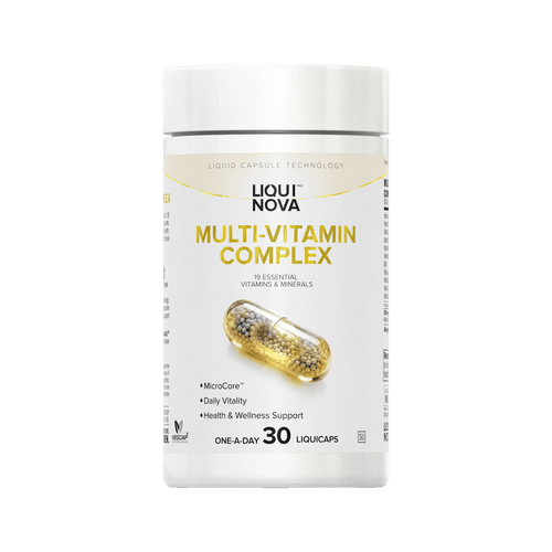 LiquiNova Multi-Vitamin Complex canister, 30 one-a-day liquid capsules